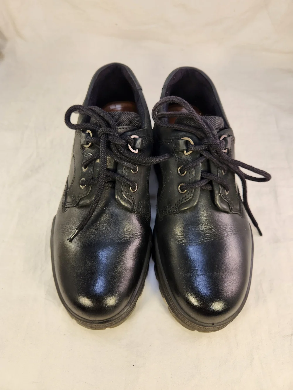 ECCO TRACK GORETEX MEN LACES SHOES BLACK COLOR SIZE  40/ 7